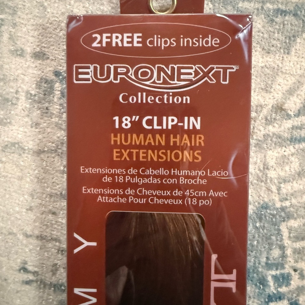 Euronext Collection Brown 18-Inch Human Hair Extensions